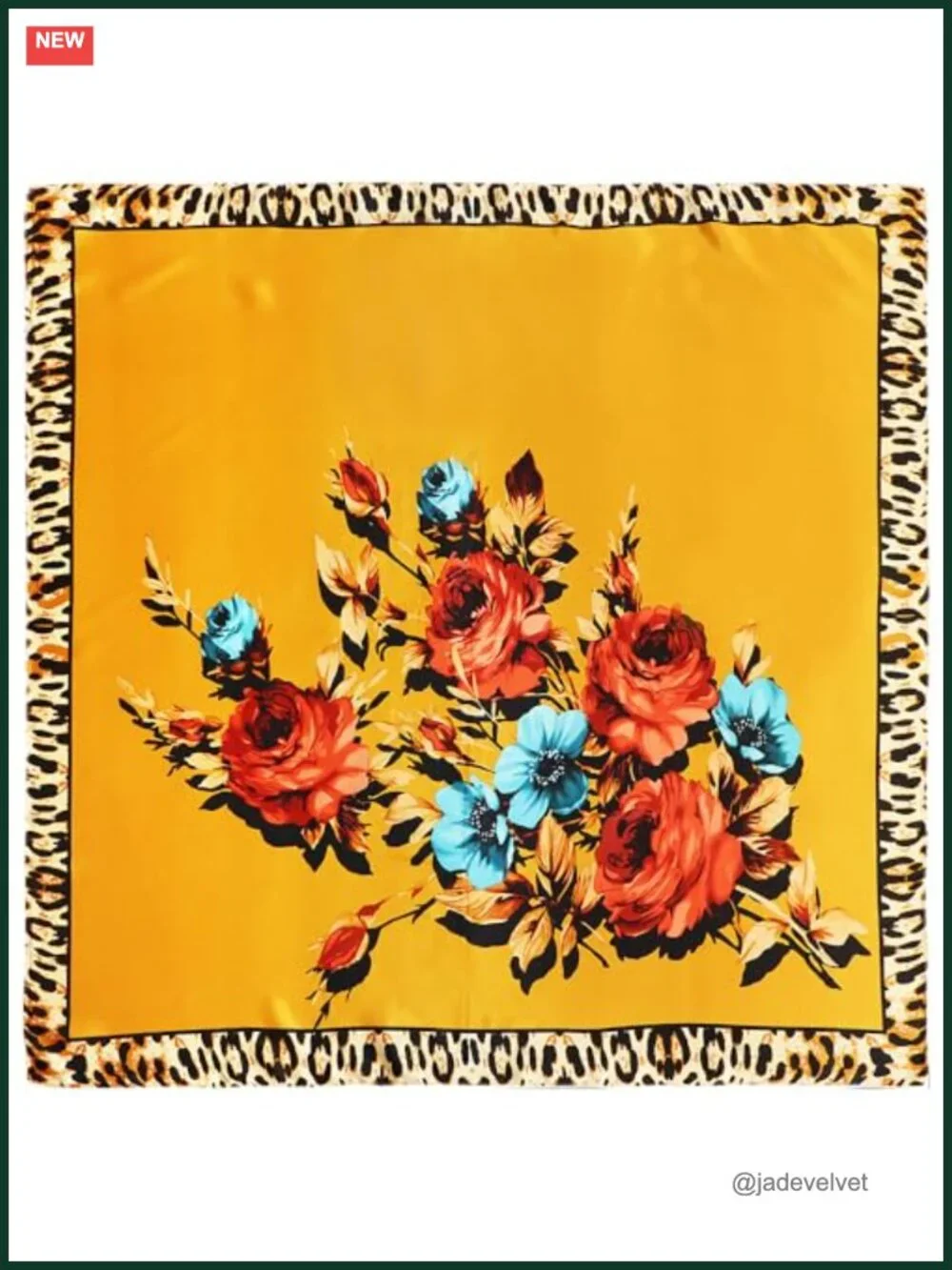 Satin Head Scarf for Women Silk-Like 35x35 Square Bandana Hair Wrap Neck Scarf